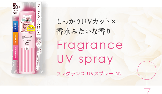 しっかりUVカット×香水みたいな香り Fragrance UV spray フレグランスUVスプレーN2